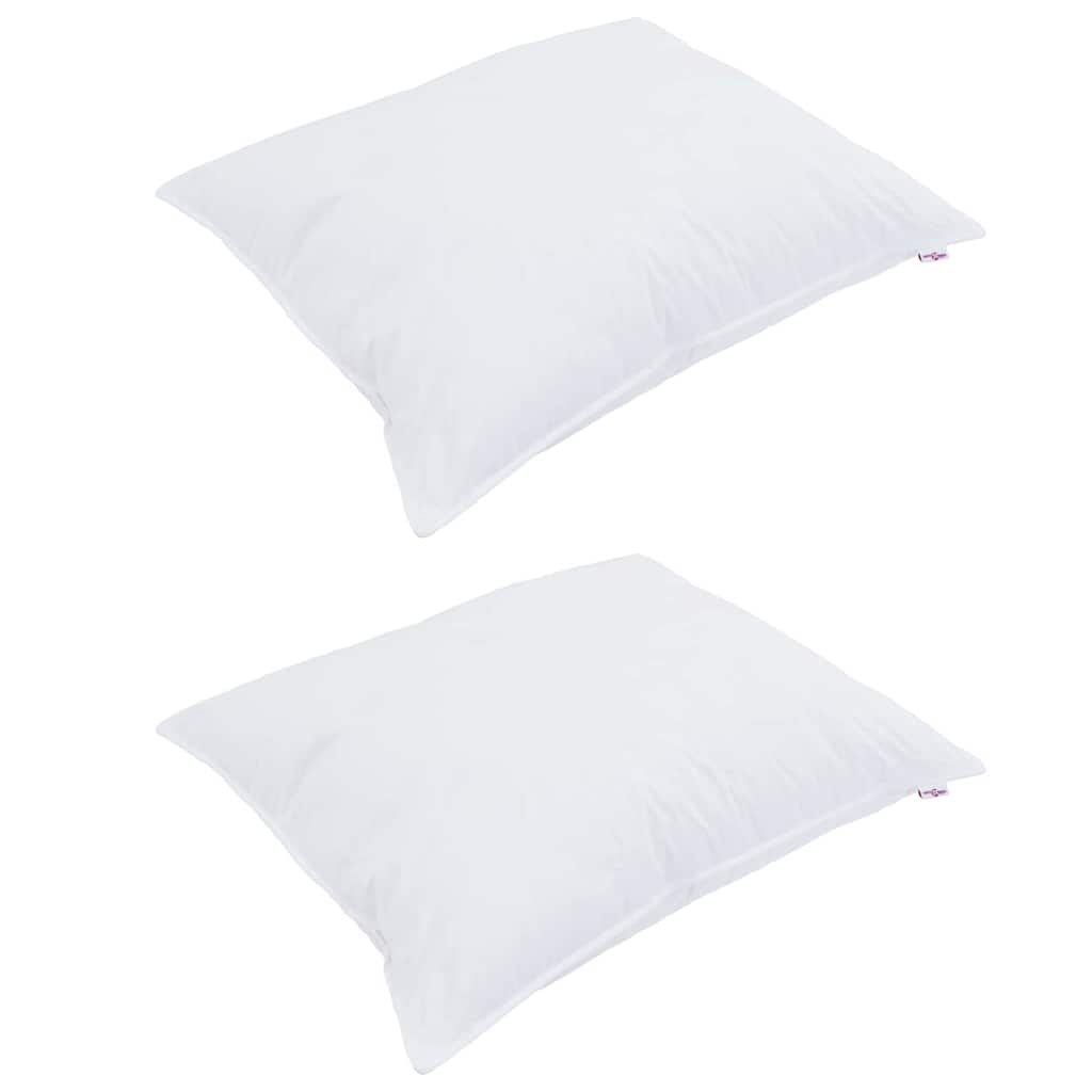 Cuscino Vidaxxl con cuscino 2 pezzi bianco 40 x 60 cm in cotone