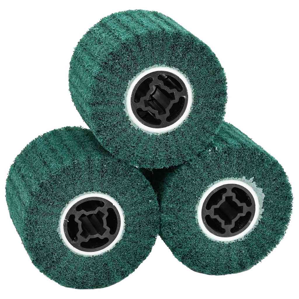 Vidaxx rodillos de lijado 3 uds verde 12 x 12 x 10 cm fibra sintética