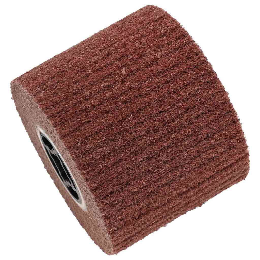 Vidaxl rodillos de lijado 3 uds marrón 12 x 12 x 10 cm fibra sintética