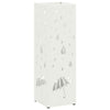 Vidaxl paraplu standaard met opslag wit 15,5 x 15,5 x 49 cm metaal