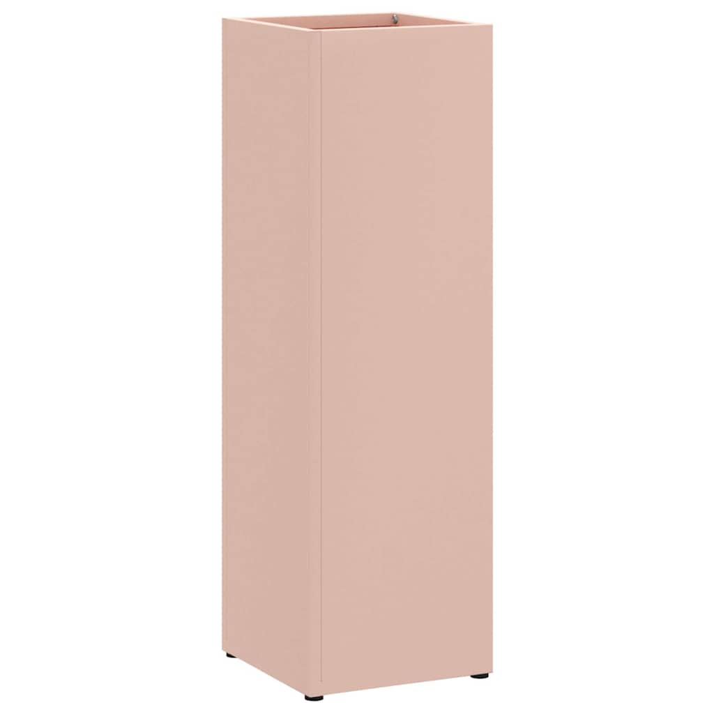 Portaombrelli Vidaxl con contenitore rosa 15,5 x 15,5 x 49 cm in metallo