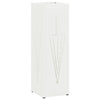 Vidaxl paraplu standaard met opslag wit 15,5 x 15,5 x 49 cm metaal