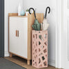 Vidaxl paraplu standaard met opslag roze 15,5 x 15,5 x 49 cm metaal