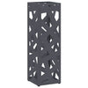 Vidaxl paraplu standaard antraciet 15,5 x 15,5 x 49 cm metaal