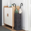 Vidaxl paraplu standaard met opslag zwart 15,5 x 15,5 x 49 cm metaal