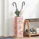 Vidaxl paraplu standaard met opslag roze 15,5 x 15,5 x 49 cm metaal