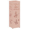 Portaombrelli Vidaxl con contenitore rosa 15,5 x 15,5 x 49 cm in metallo