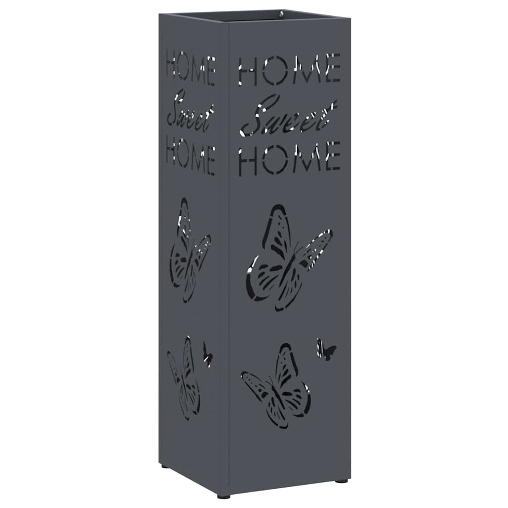 Vidaxl paraguas estándar antracita 15,5 x 15,5 x 49 cm metal