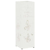 VidaXL paragüero con almacenamiento blanco 15,5 x 15,5 x 49 cm metal