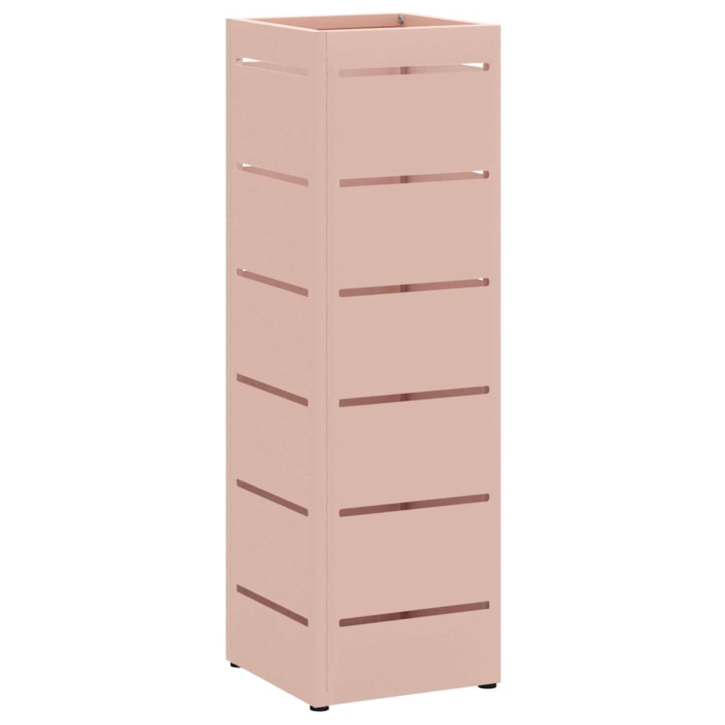 Vidaxl paraplu standaard met opslag roze 15,5 x 15,5 x 49 cm metaal