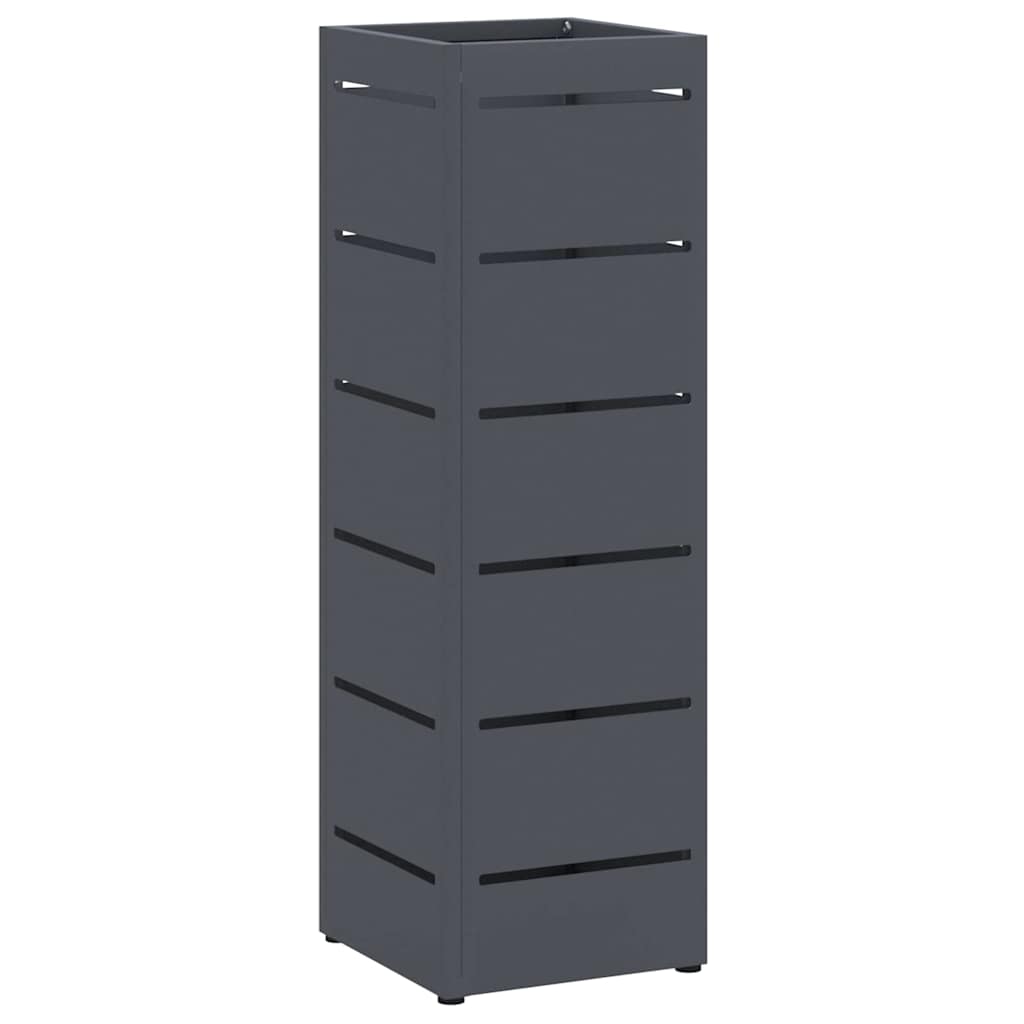 Vidaxl paraplu standaard antraciet 15,5 x 15,5 x 49 cm metaal