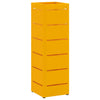 Vidaxl paraplu standaard mosterdgeel 15,5 x 15,5 x 49 cm metaal