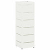 Vidaxx paragüero con almacenamiento blanco 15,5 x 15,5 x 49 cm acero