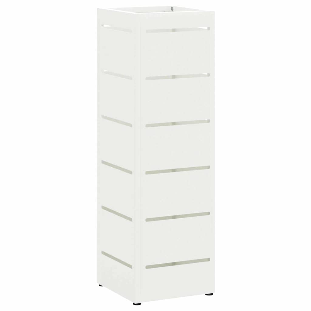 Vidaxx paragüero con almacenamiento blanco 15,5 x 15,5 x 49 cm acero