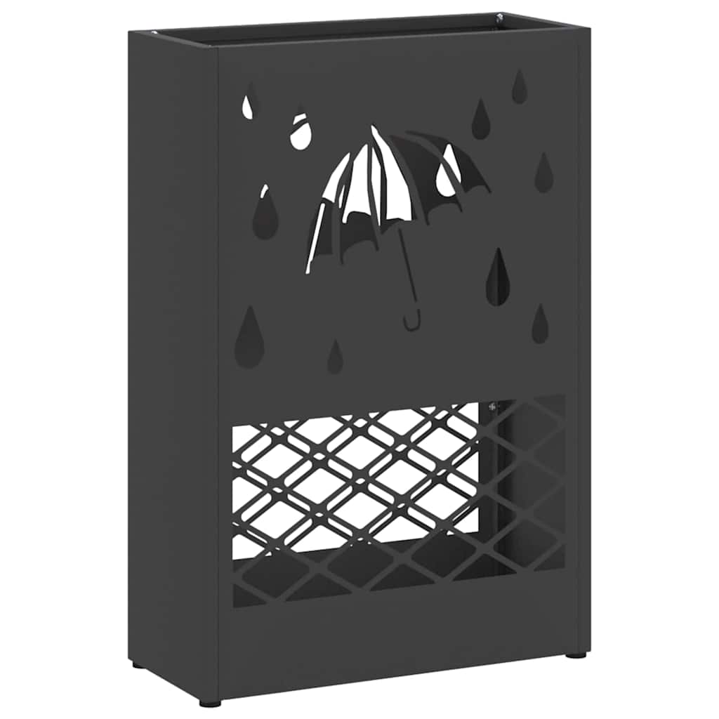 Ombrello Vidaxx standard nero 28 x 12 x 41 cm in acciaio
