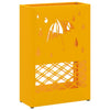 Vidaxl paraplu standaard mosterdgeel 28 x 12 x 41 cm staal