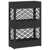 Vidaxl paraplu standaard zwart 28 x 12 x 41 cm staal