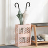 Vidaxl paraplu standaard roze 28 x 12 x 41 cm staal