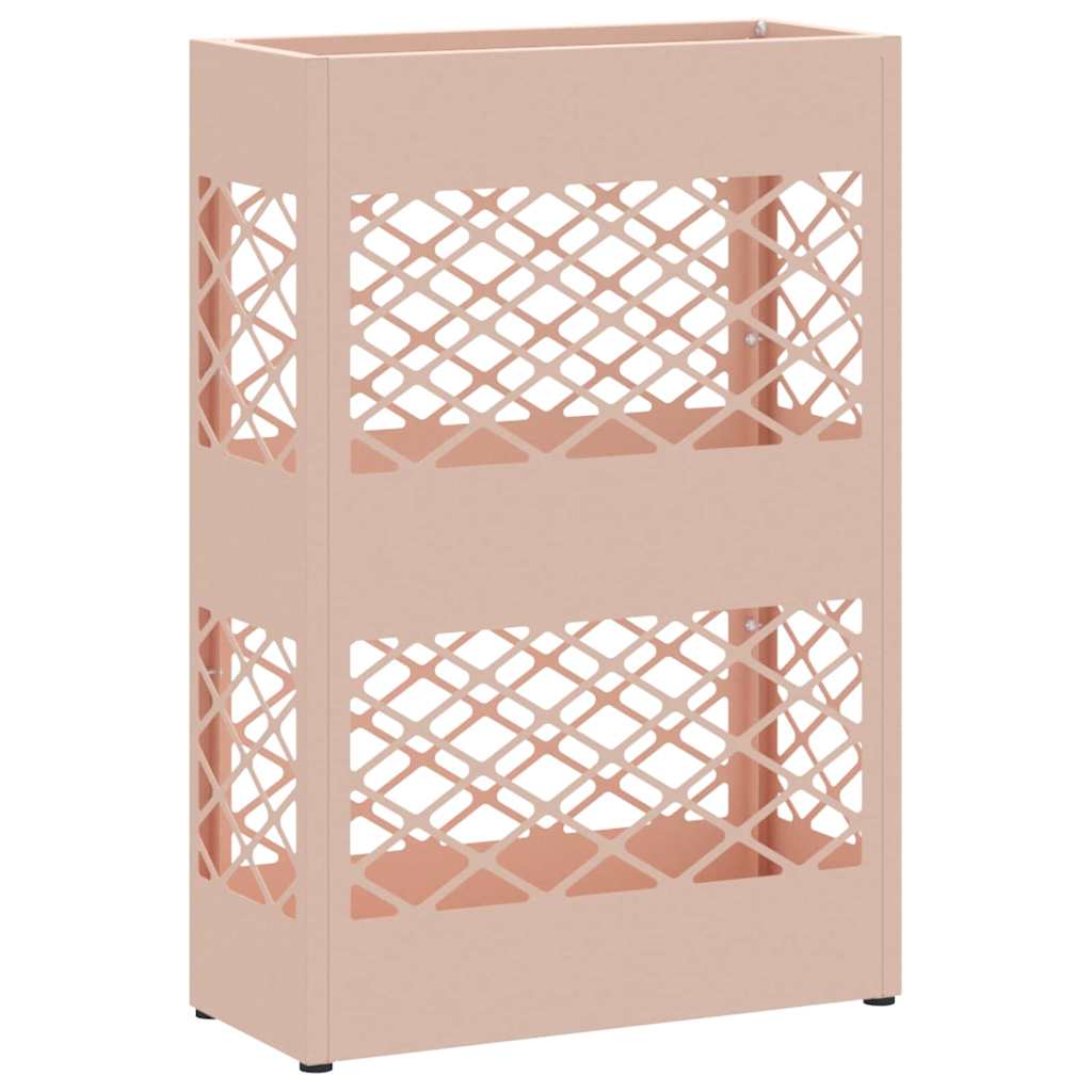 Vidaxl paraplu standaard roze 28 x 12 x 41 cm staal
