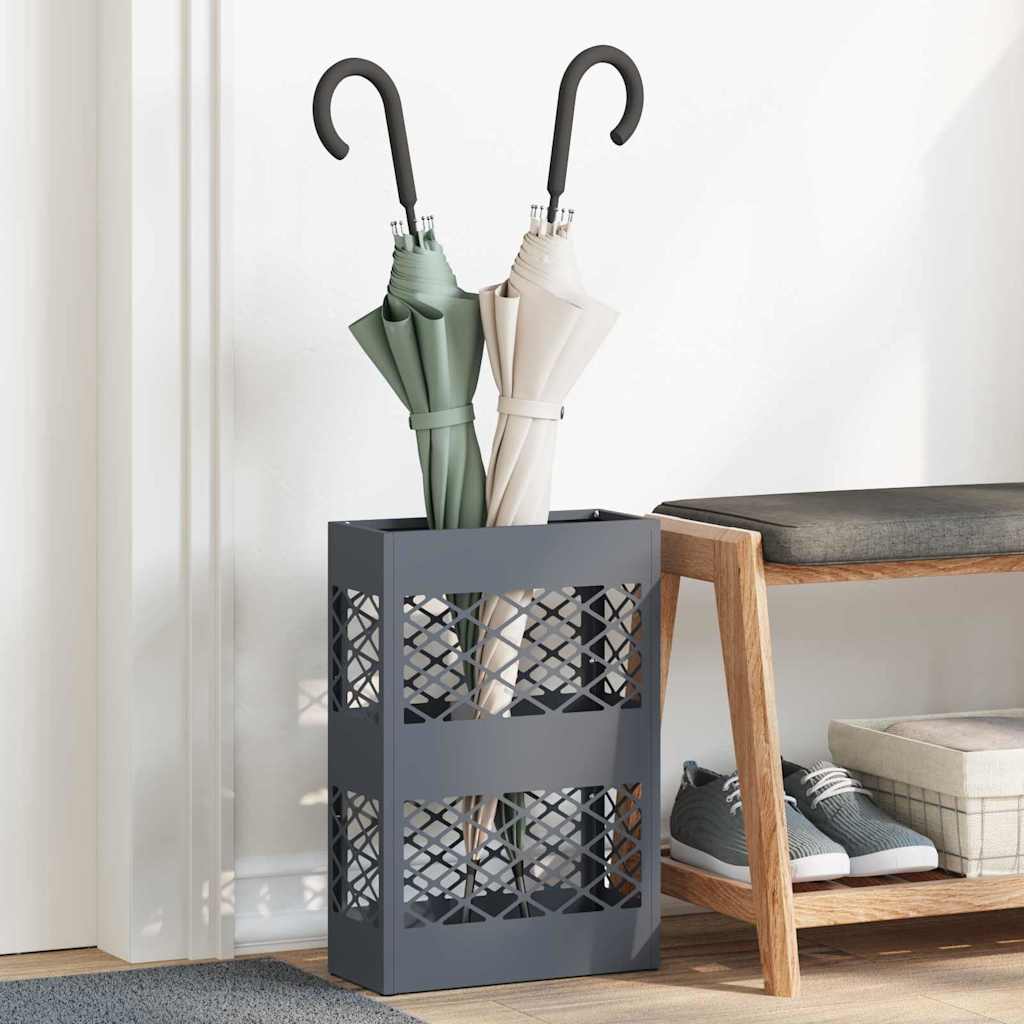 Vidaxl paraguas estándar antracita 28 x 12 x 41 cm acero