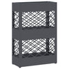 Vidaxl paraplu standaard antraciet 28 x 12 x 41 cm staal