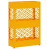 Vidaxl paraplu standaard mosterdgeel 28 x 12 x 41 cm staal