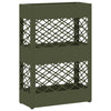 Vidaxl paraplu standaard olijfgroen 28 x 12 x 41 cm staal
