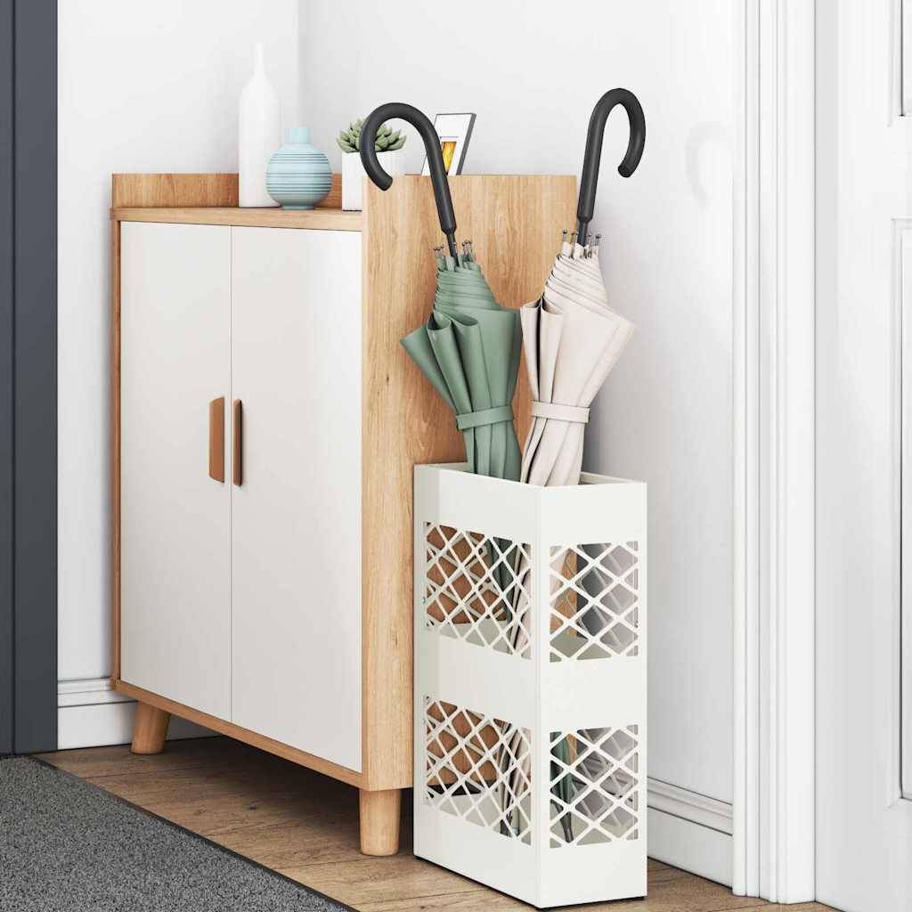 Ombrello Vidaxx standard bianco 28 x 12 x 41 cm in acciaio