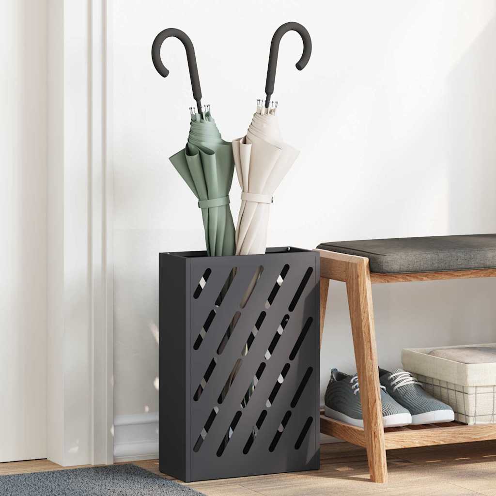 Ombrello Vidaxx standard nero 28 x 12 x 41 cm in acciaio