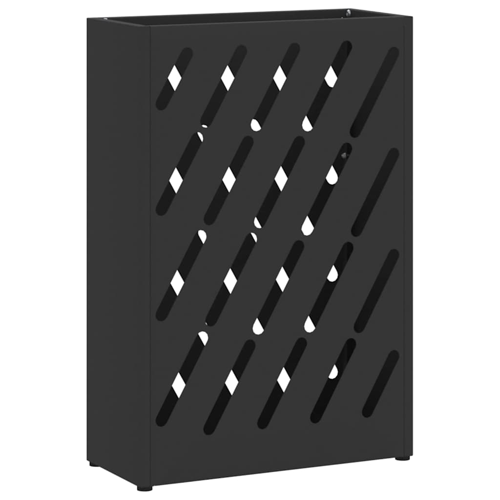 Vidaxl paraplu standaard zwart 28 x 12 x 41 cm staal