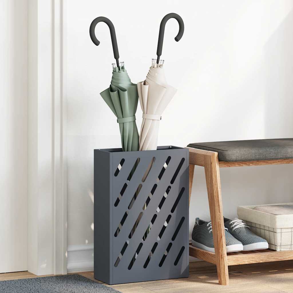 Ombrello Vidaxl standard antracite 28 x 12 x 41 cm in acciaio