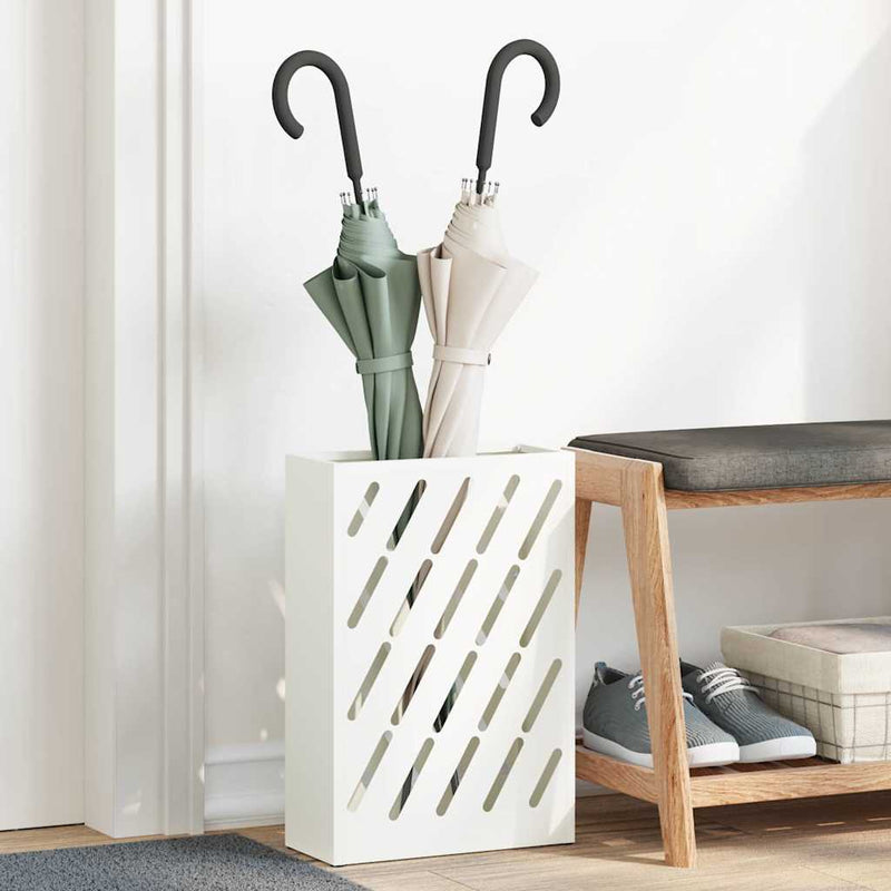 Vidaxx paraguas estándar blanco 28 x 12 x 41 cm acero