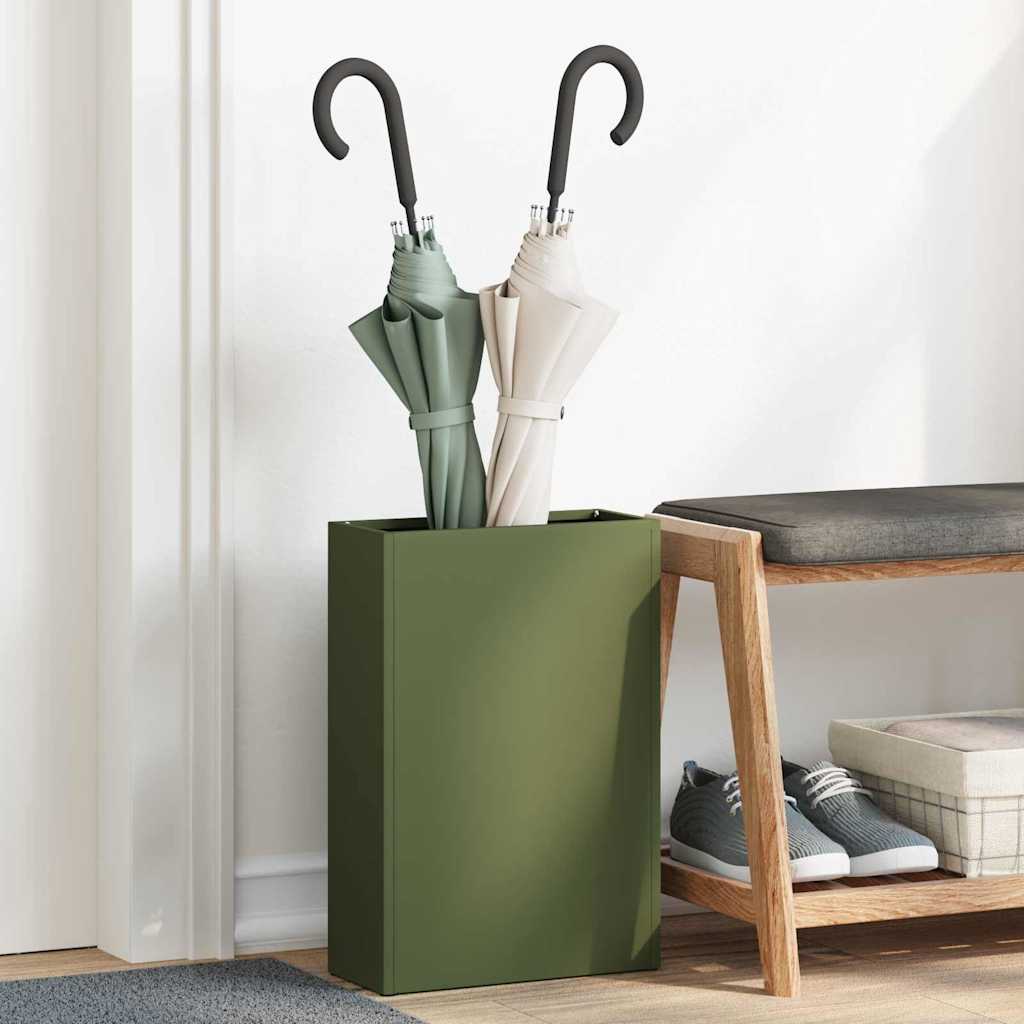Ombrello Vidaxx standard verde oliva 28 x 12 x 41 cm in acciaio
