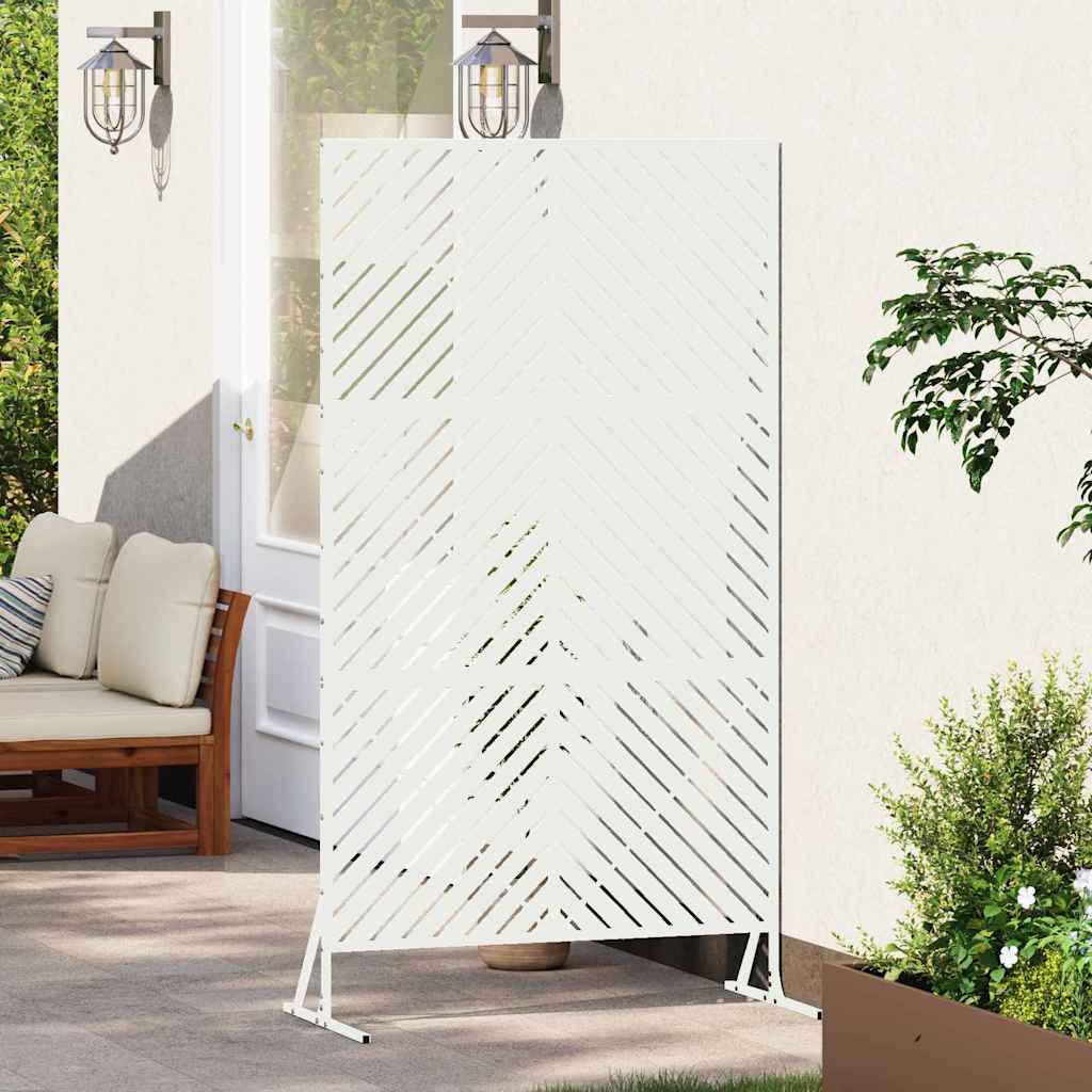 Vidaxx mampara de privacidad blanco 100 x 50 x 180 cm acero