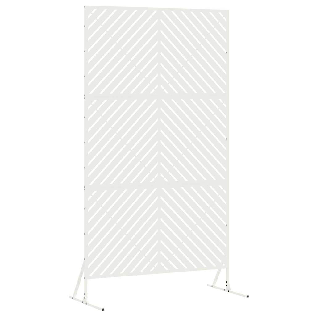 Vidaxx mampara de privacidad blanco 100 x 50 x 180 cm acero