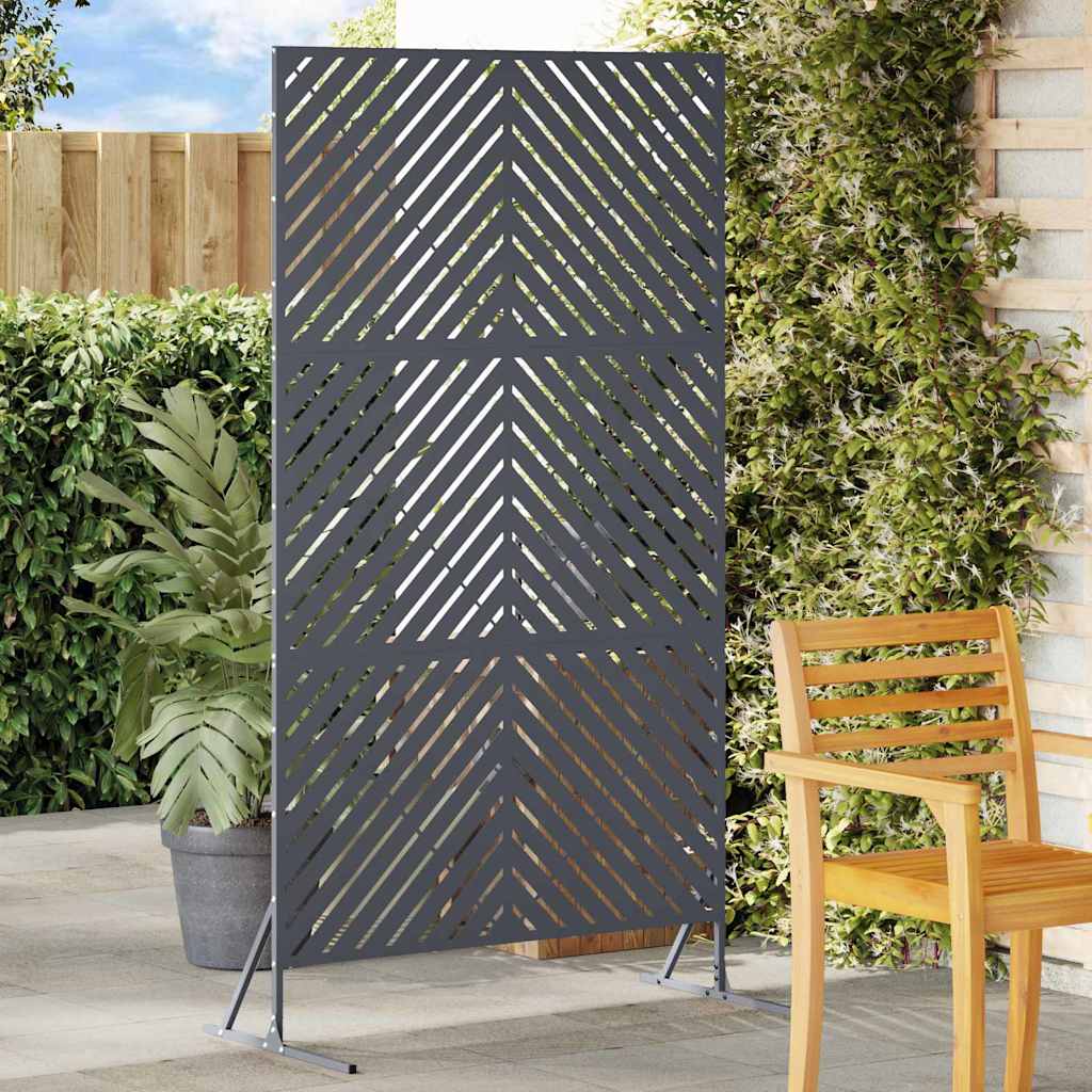 Vidaxx mampara de privacidad antracita 100 x 50 x 180 cm acero