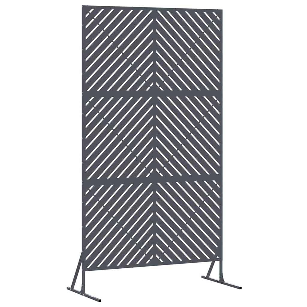 Vidaxx mampara de privacidad antracita 100 x 50 x 180 cm acero