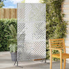 Vidaxl privacyscherm grijs 100 x 50 x 180 cm staal