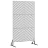 Vidaxl privacyscherm grijs 100 x 50 x 180 cm staal