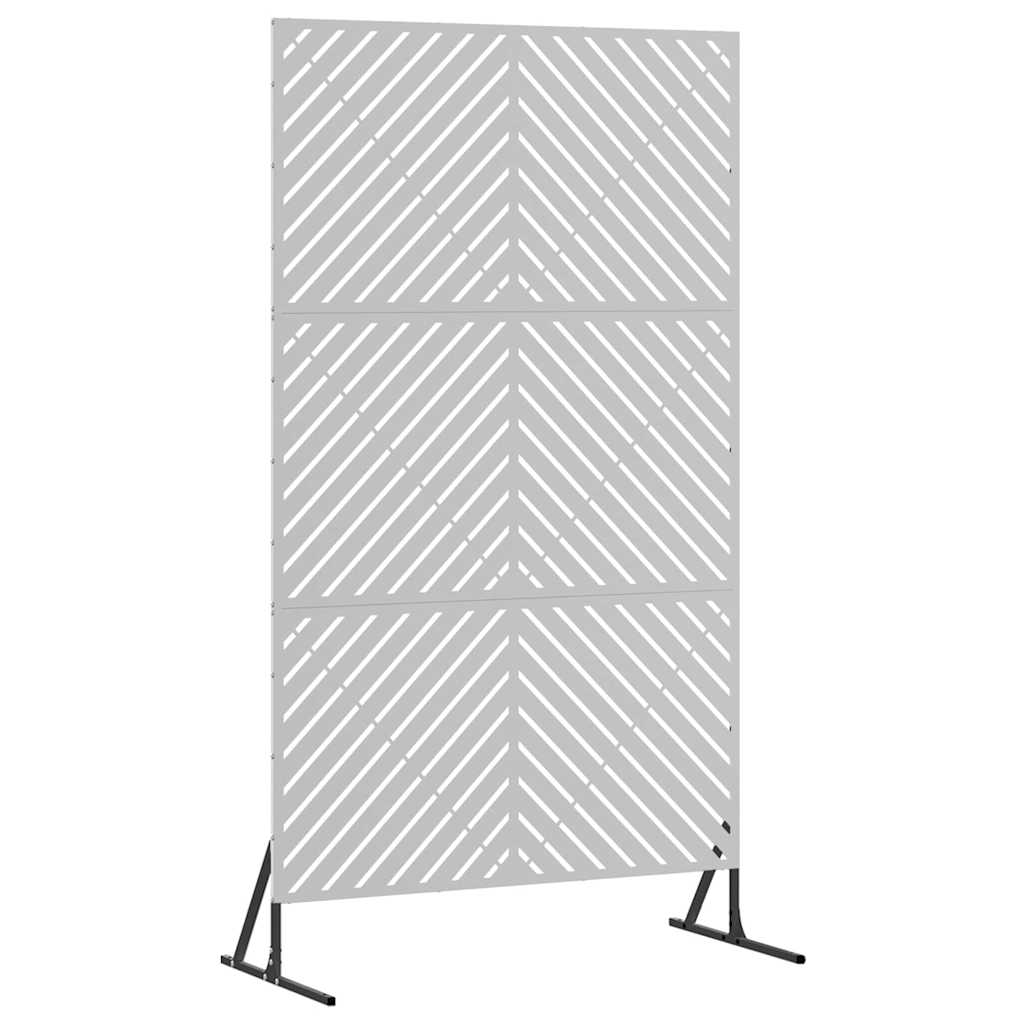 Vidaxl privacyscherm grijs 100 x 50 x 180 cm staal