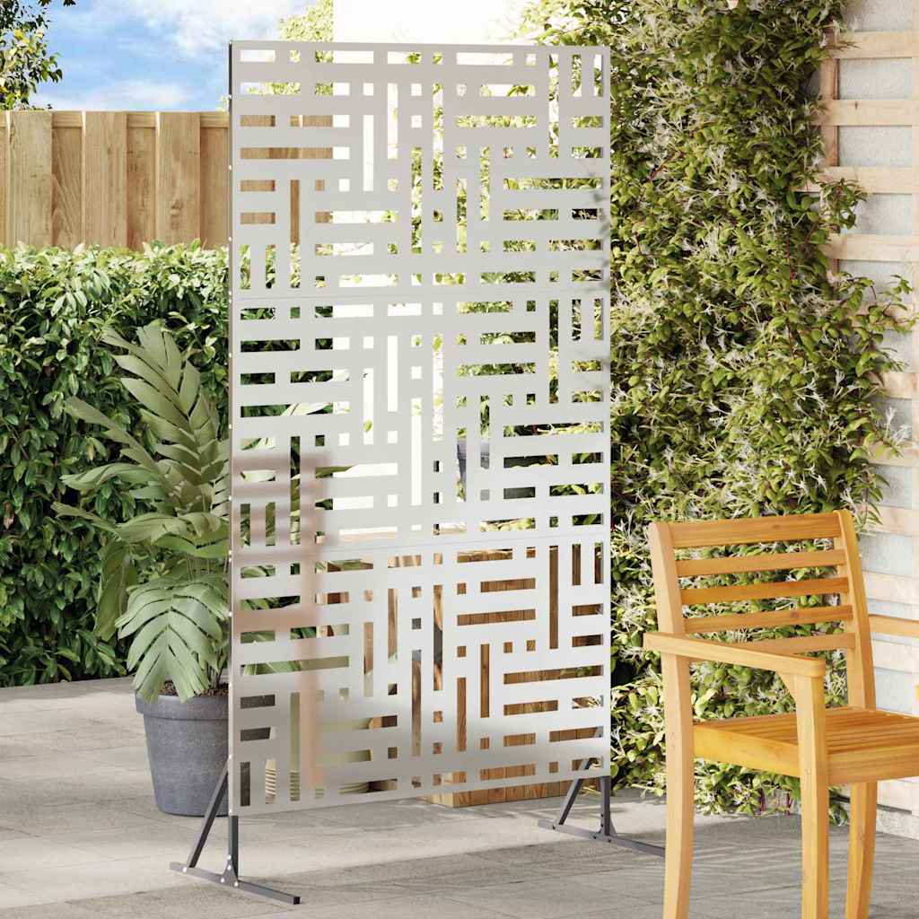 Vidaxx mampara de privacidad gris 100 x 50 x 180 cm acero