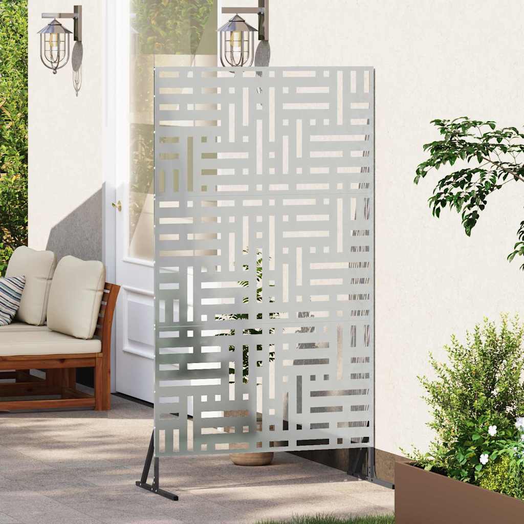Vidaxx mampara de privacidad gris 100 x 50 x 180 cm acero