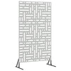 Vidaxx mampara de privacidad gris 100 x 50 x 180 cm acero