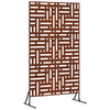 Vidaxl privacyscherm grijs 100 x 50 x 180 cm cortenstaal