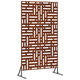 Vidaxl privacyscherm grijs 100 x 50 x 180 cm cortenstaal