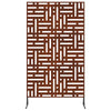Vidaxl privacyscherm grijs 100 x 50 x 180 cm cortenstaal