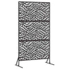 Vidaxl privacyscherm zwart 100 x 50 x 180 cm staal