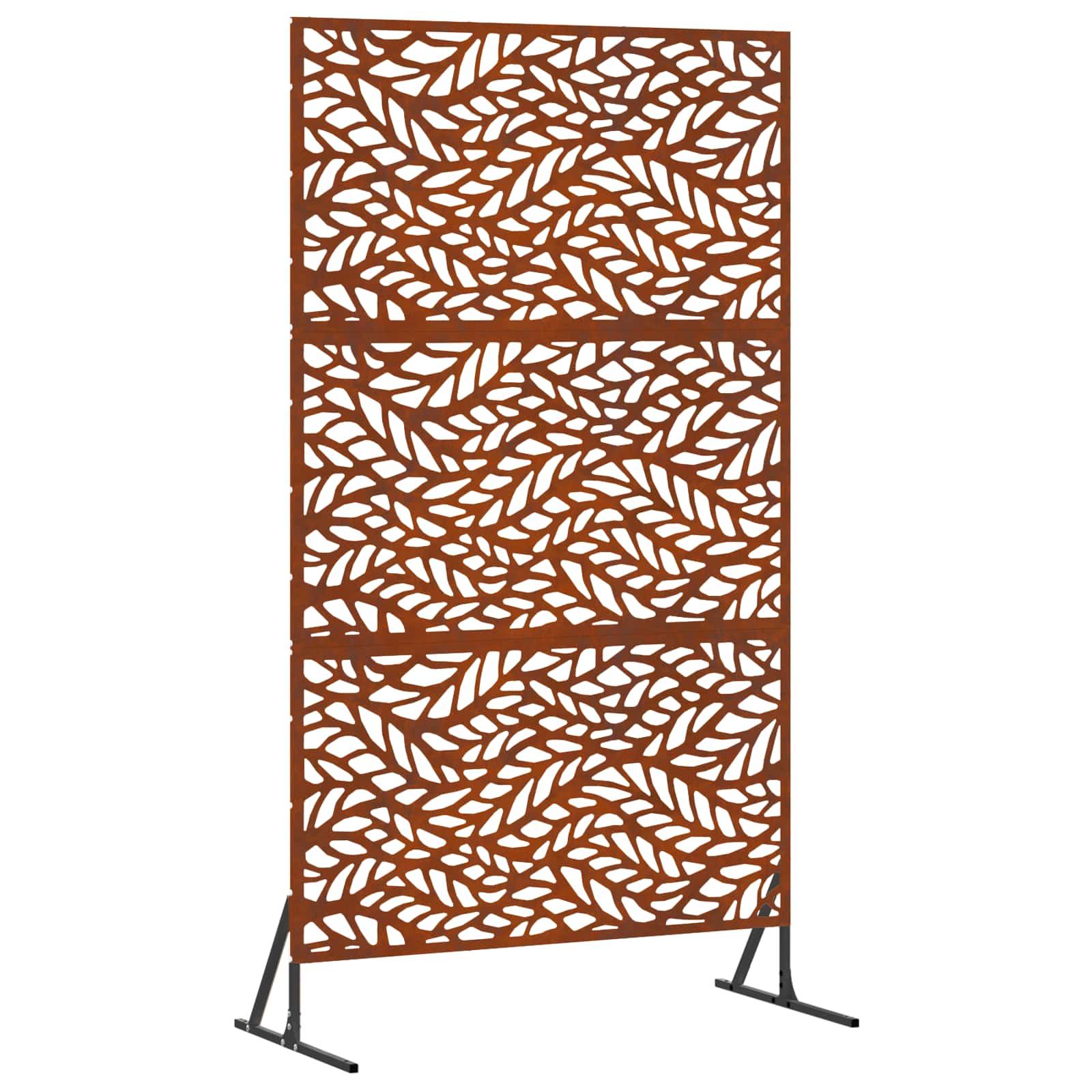 Vidaxl privacyscherm grijs 100 x 50 x 180 cm cortenstaal