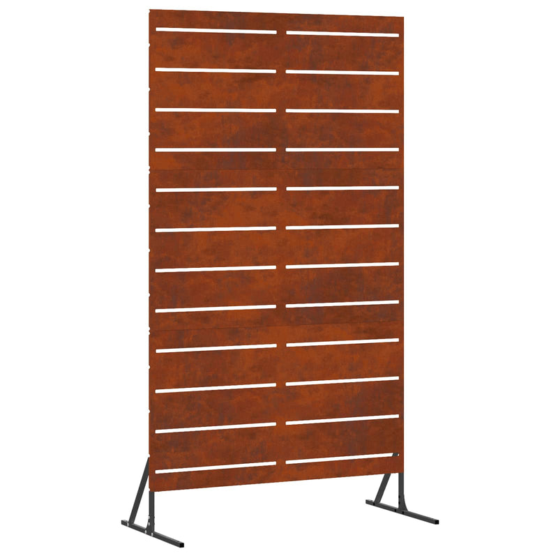 Vidaxl privacyscherm grijs 100 x 50 x 180 cm cortenstaal