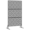Vidaxl privacyscherm zwart 100 x 50 x 180 cm staal